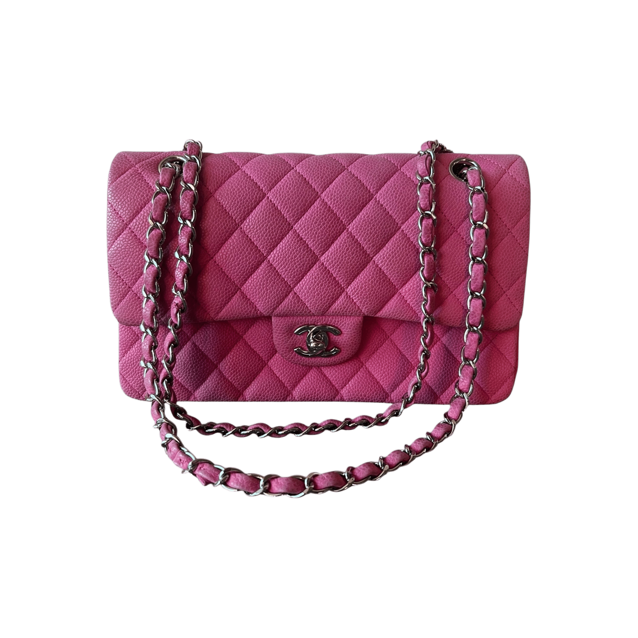 Chanel Pink Caviar Quilted Medium Flap Bag