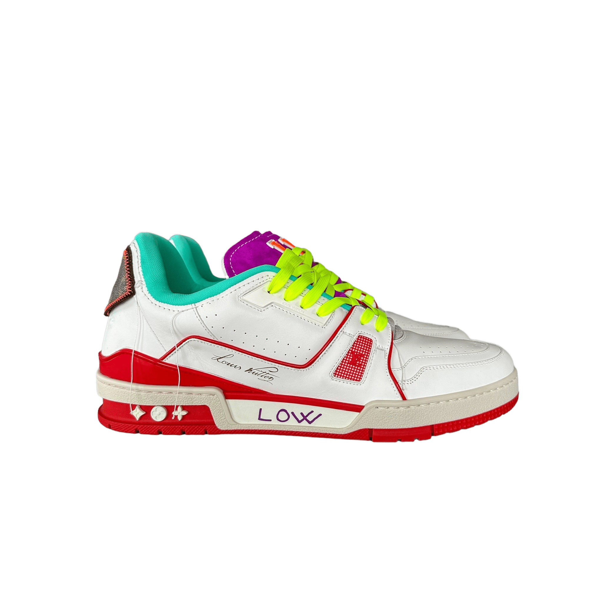 Louis Vuitton White & Red Paris Exclusive Trainer